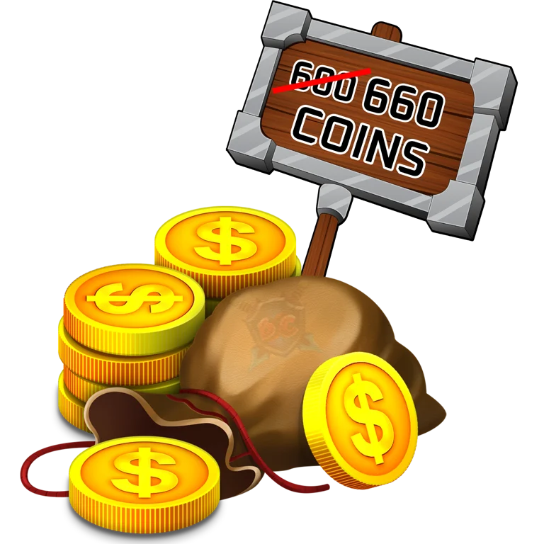 600 Coins + 10% Bonus