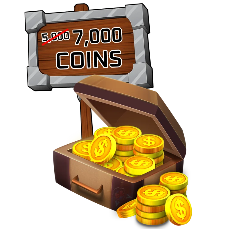 5,000 Coins + 40% Bonus