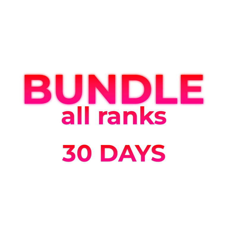 BUNDLE - ALL RANKS (30 days)