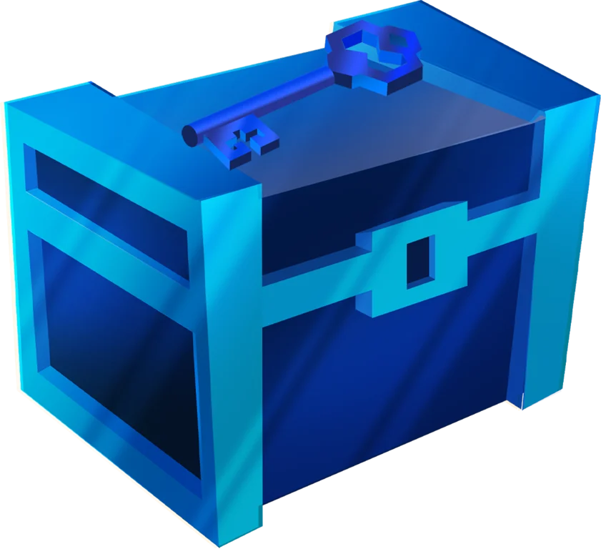 1x Aqua Crate Key